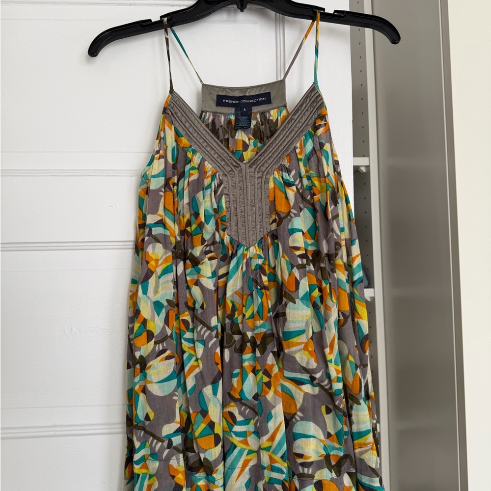 French Connection Abstract Print Flowy Top - Picture 2 of 4